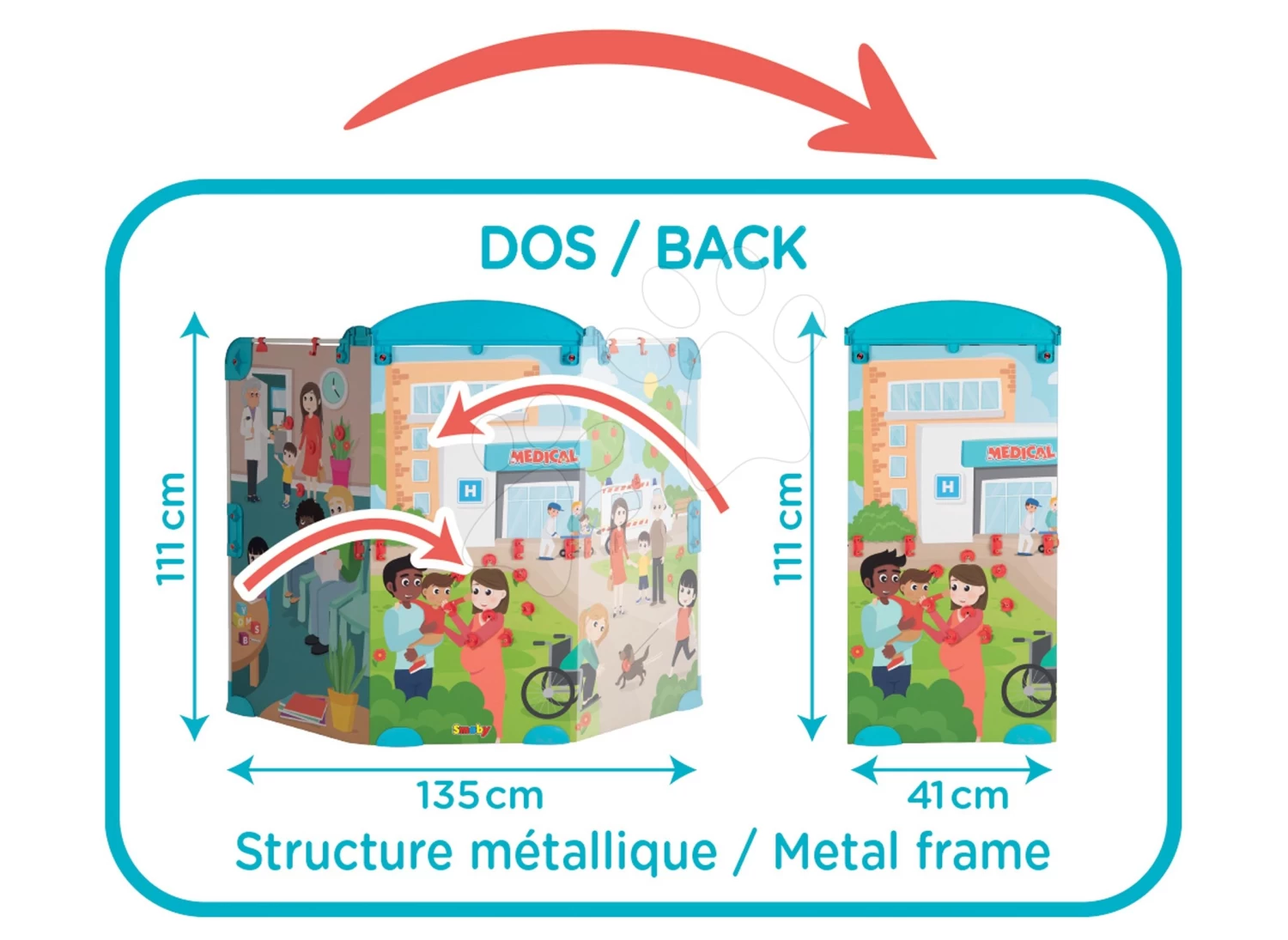 Set Arztpraxis Mit Anatomie Des Menschlichen Körpers Doctor's Office Smoby Und Arztkoffer – Bild 9