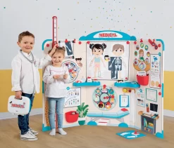Set Arztpraxis Mit Anatomie Des Menschlichen Körpers Doctor's Office Smoby Mit Zwei Stühlen