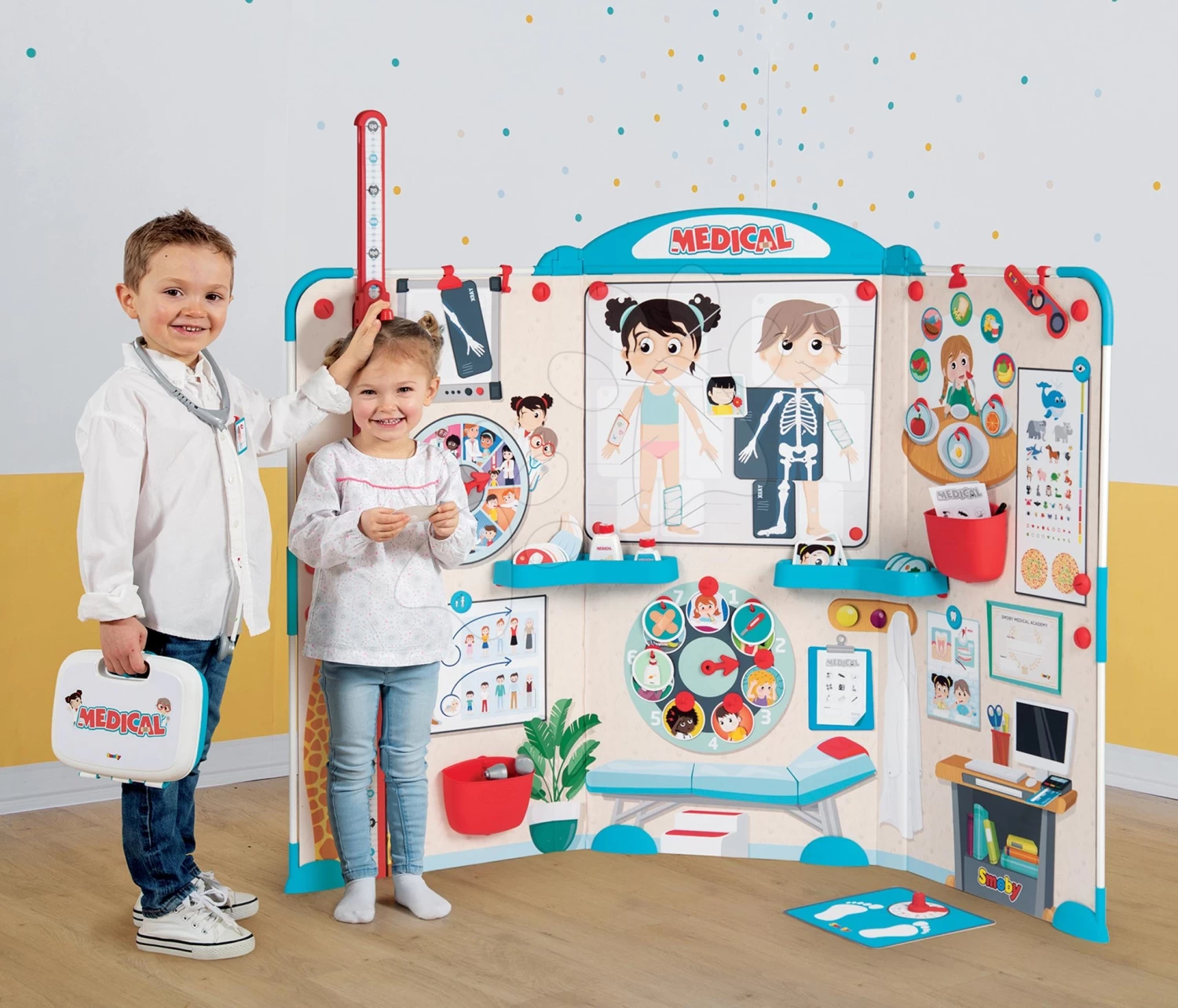 Set Arztpraxis Mit Anatomie Des Menschlichen Körpers Doctor's Office Smoby Und Arztkoffer – Bild 10
