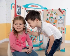 Set Arztpraxis Mit Anatomie Des Menschlichen Körpers Doctor's Office Smoby Und Elektronischer Medizinischer Wagen