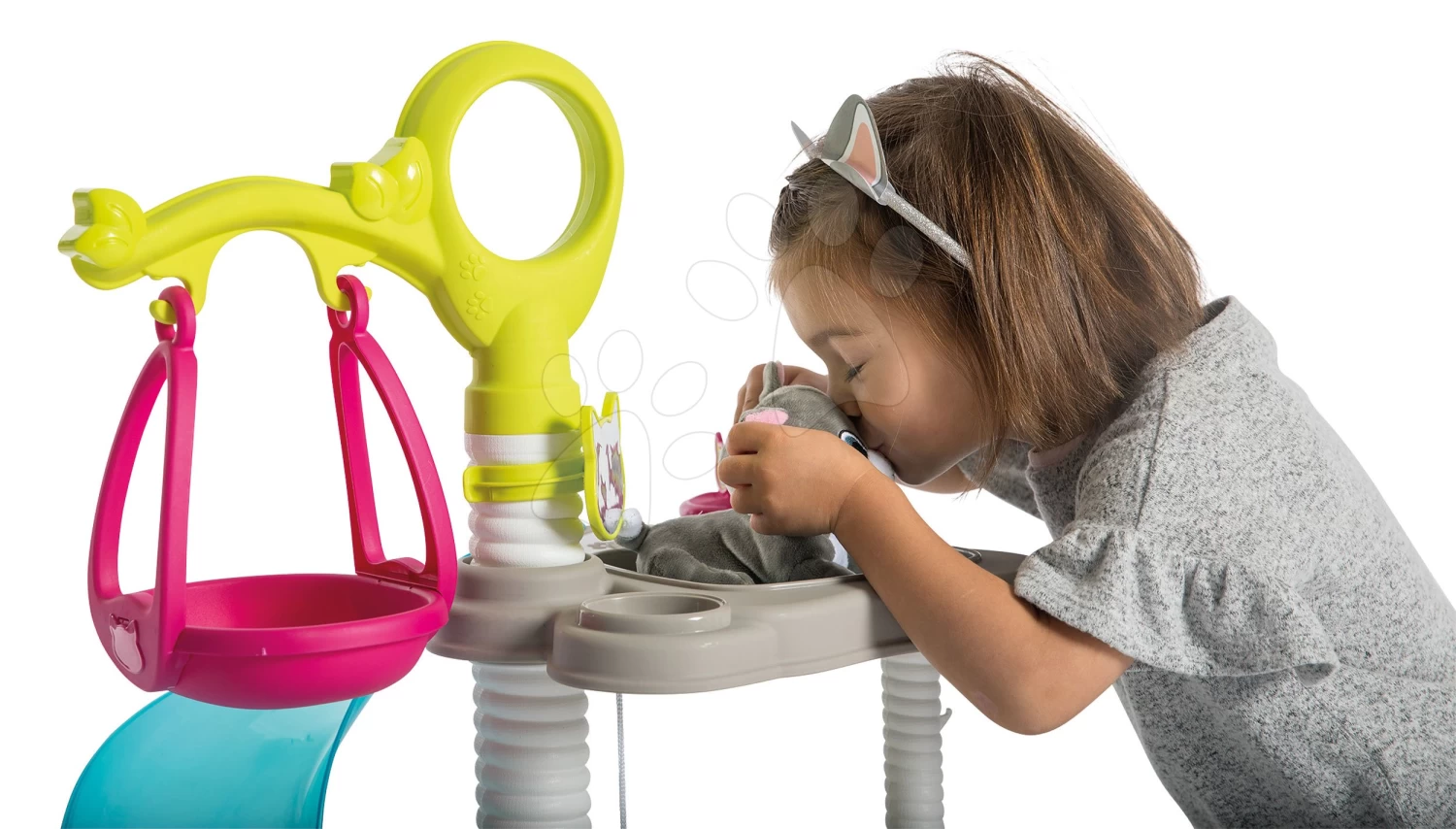 Häuschen Für Kätzchen Cat's House Veterinary Smoby Elektronisch Mit Den Tonen Und Rutsche Mit Schaukel Und 6 Zubehör – Bild 9