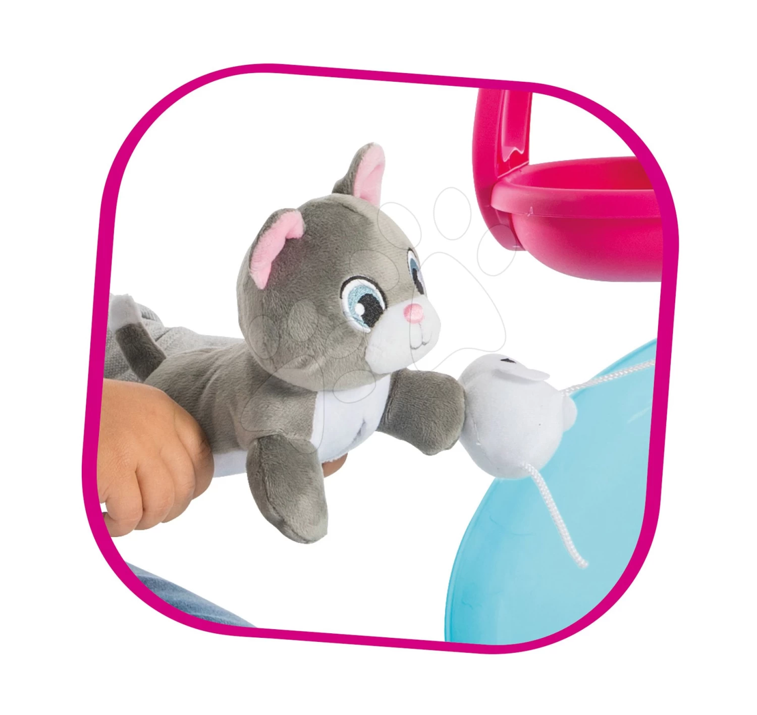 Häuschen Für Kätzchen Cat's House Veterinary Smoby Elektronisch Mit Den Tonen Und Rutsche Mit Schaukel Und 6 Zubehör – Bild 12