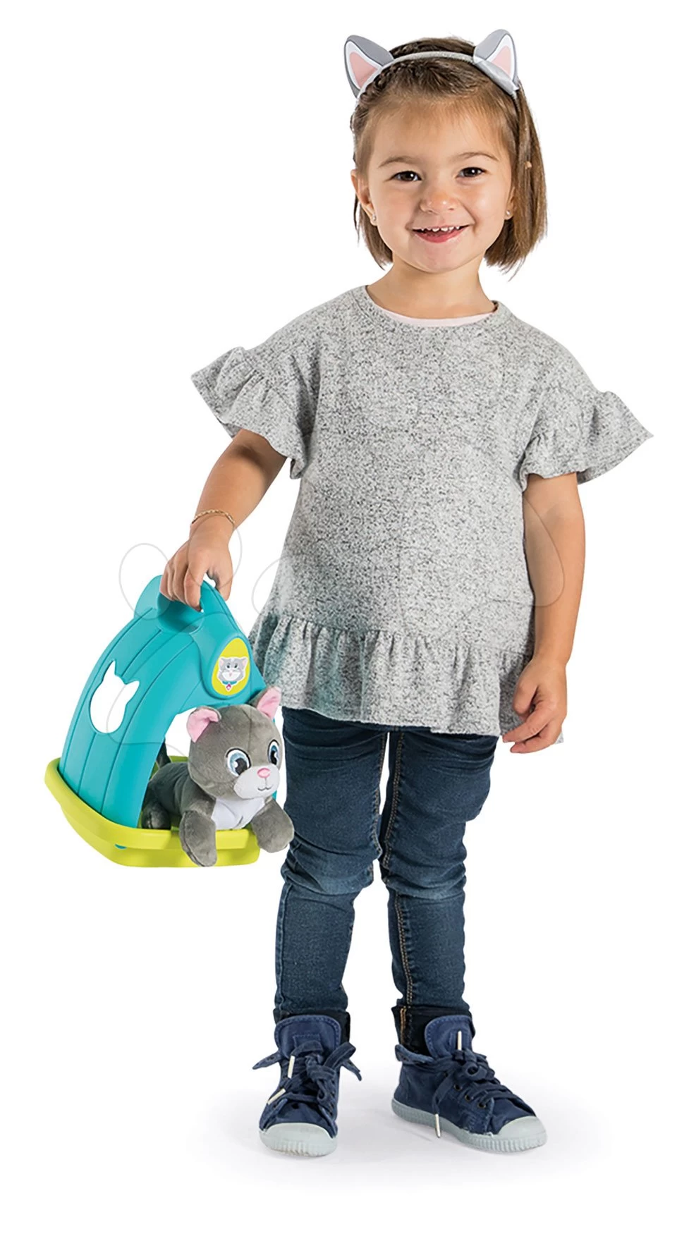 Häuschen Für Kätzchen Cat's House Veterinary Smoby Elektronisch Mit Den Tonen Und Rutsche Mit Schaukel Und 6 Zubehör – Bild 17