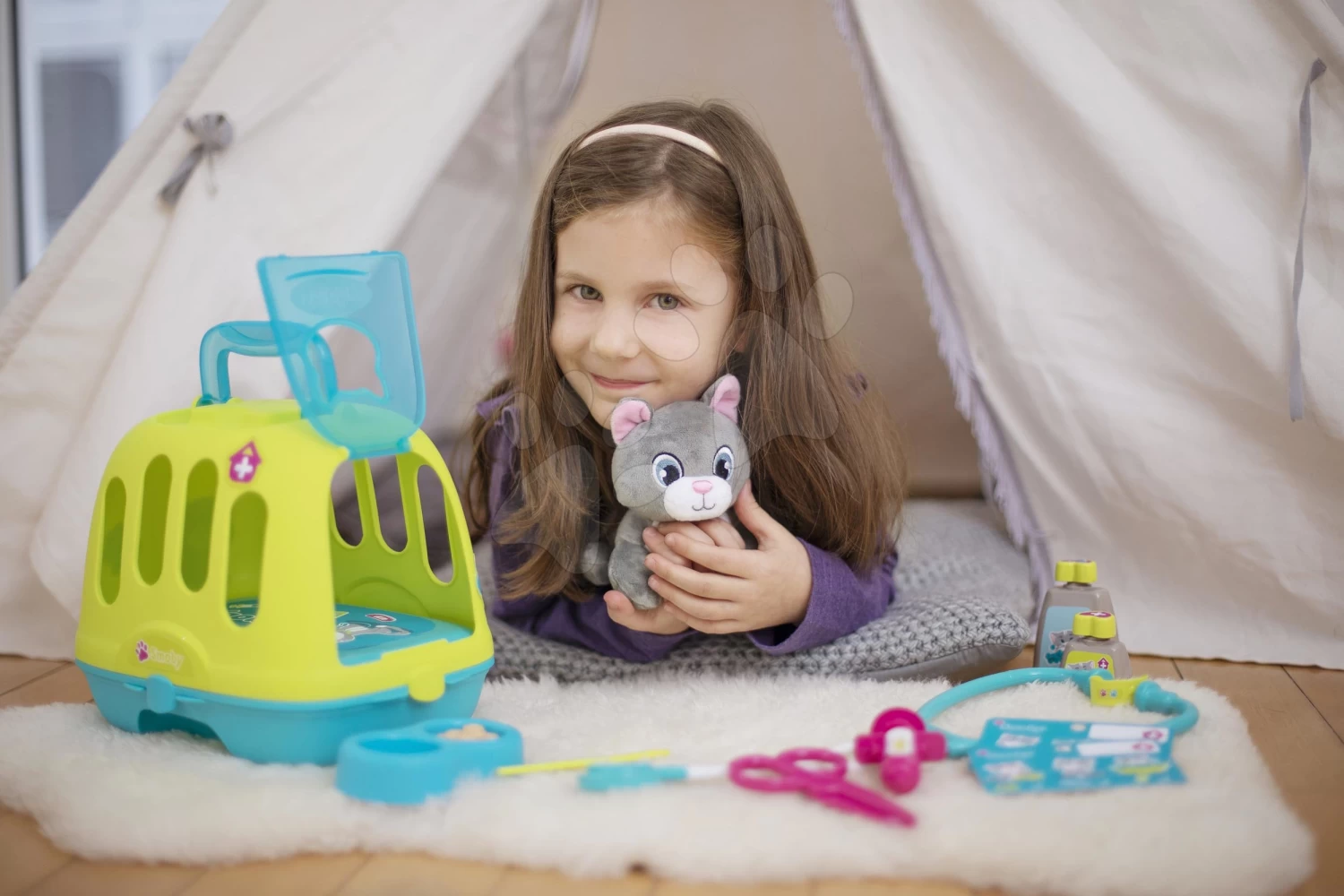 Set Arztwagen, Elektronisch Medical Smoby Katzenhäuschen Mit Ton Und Funktionen