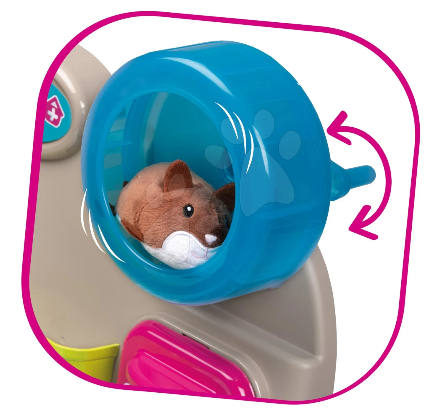 Tierarztpraxis Mit Tieren Veterinary Center Smoby Mit Theke Und Kleiner Badewanne Mit 18 Zubehörteilen – Bild 4