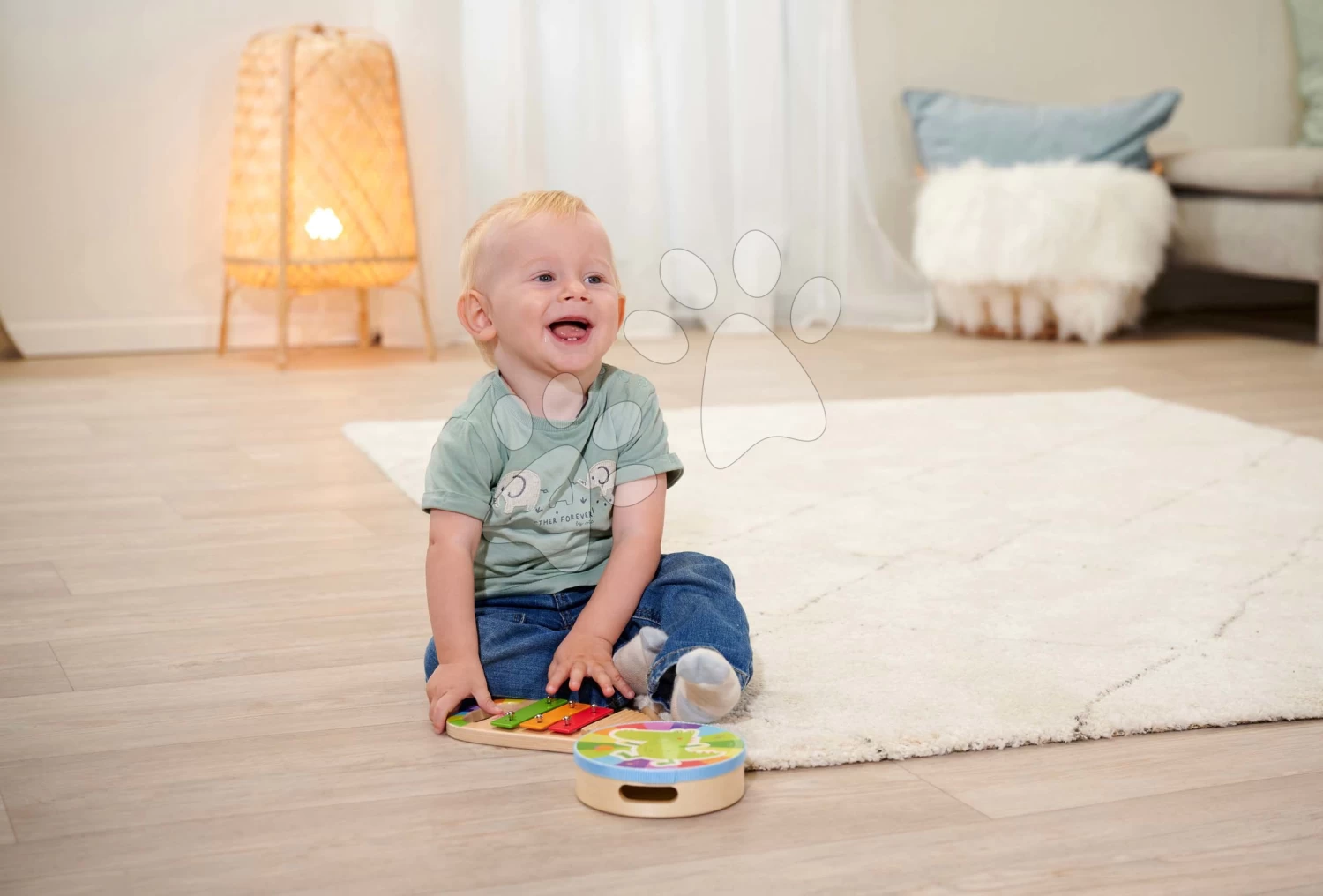 Drevené Hudobné Nástroje Music Set Eichhorn Bubon A Xylofón Od 12 Mes EH3490 – Bild 6