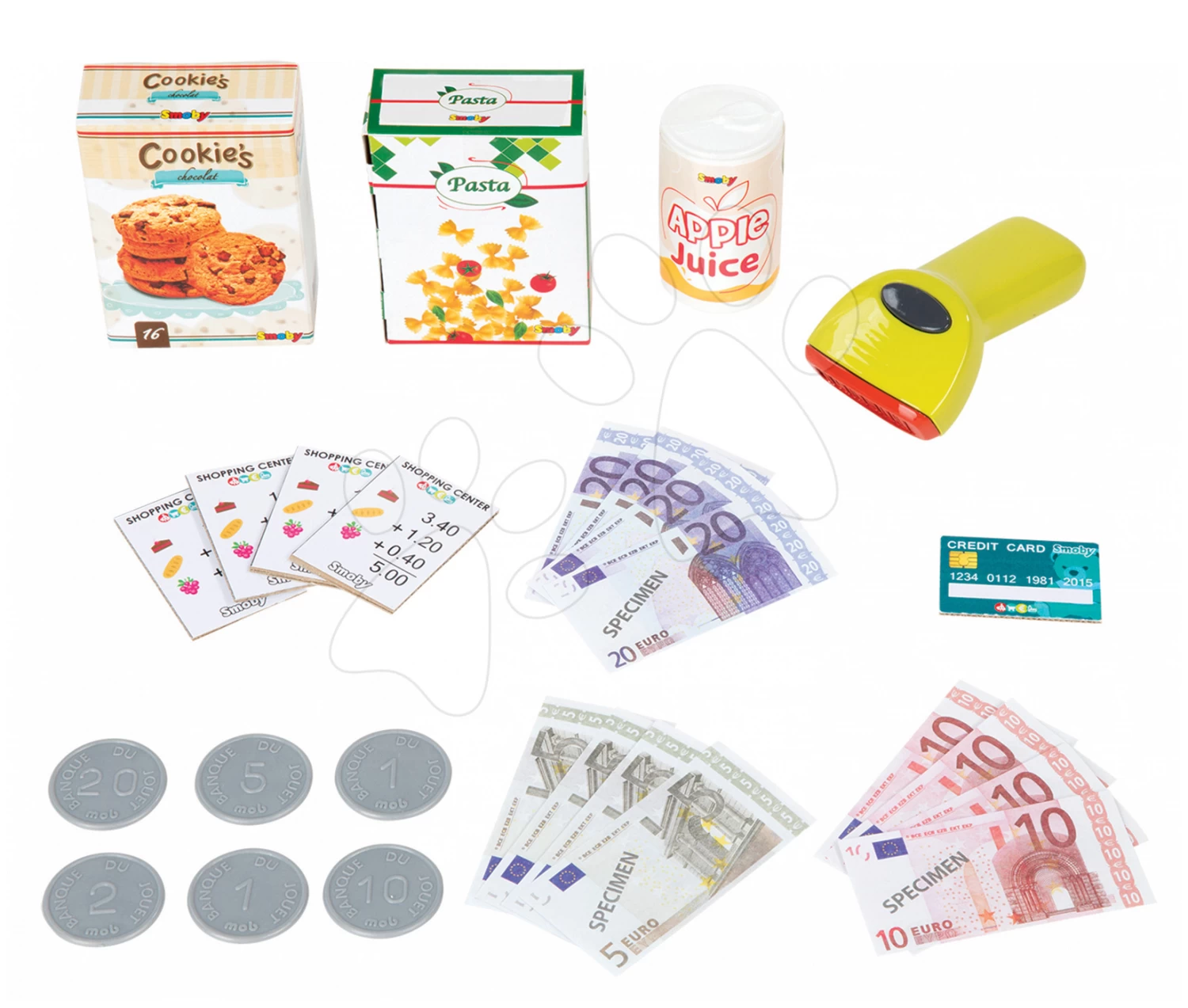 Kasse Mini Shop Smoby Elektronisch Mit Codeleser Und 27 Zubehörteilen Rosa – Bild 4