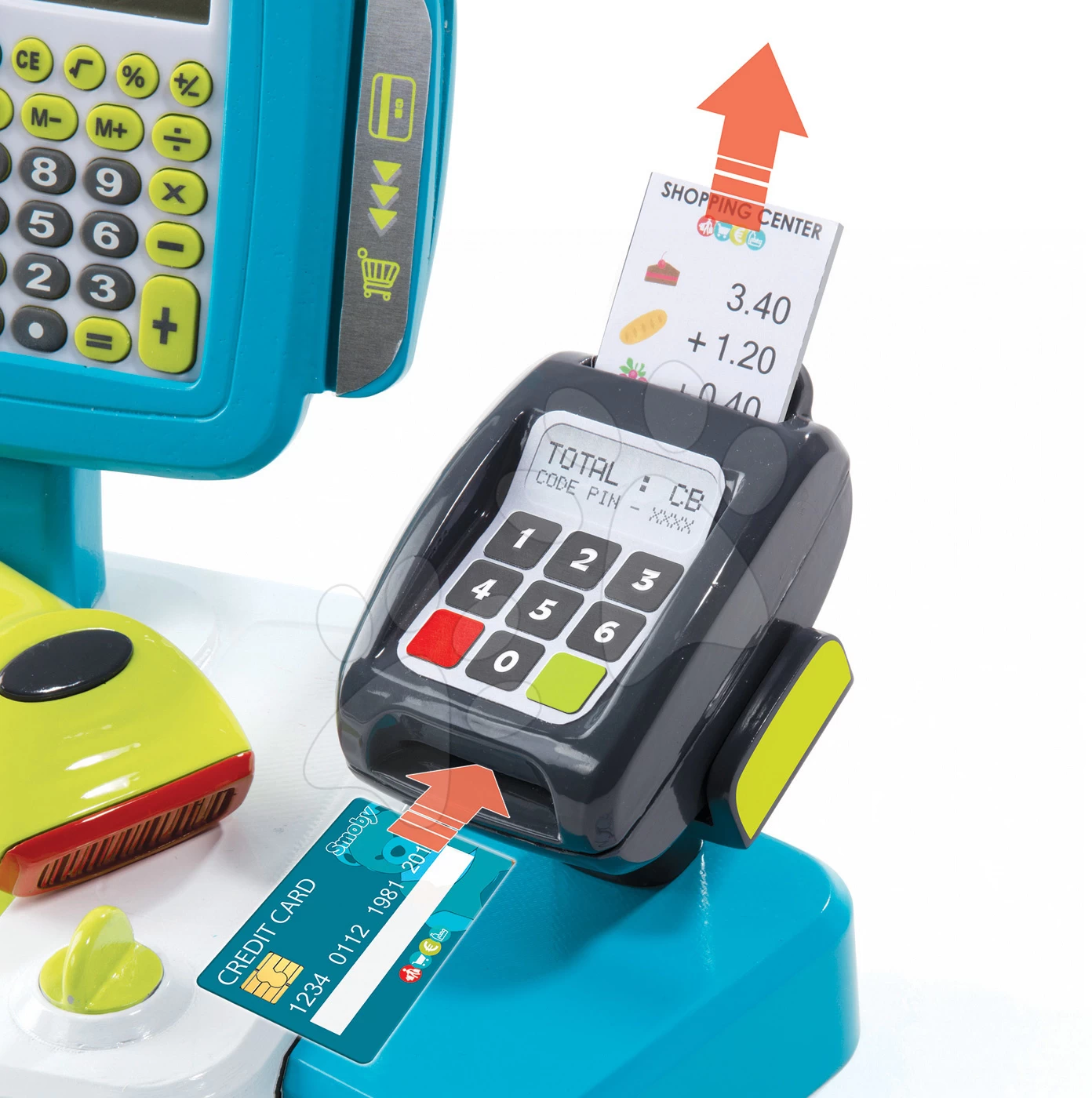 Werkstattset Black+Decker Smoby Elektronisch Und Registrierkasse Mini Shop Mit Waage Und Lesegerät – Bild 7