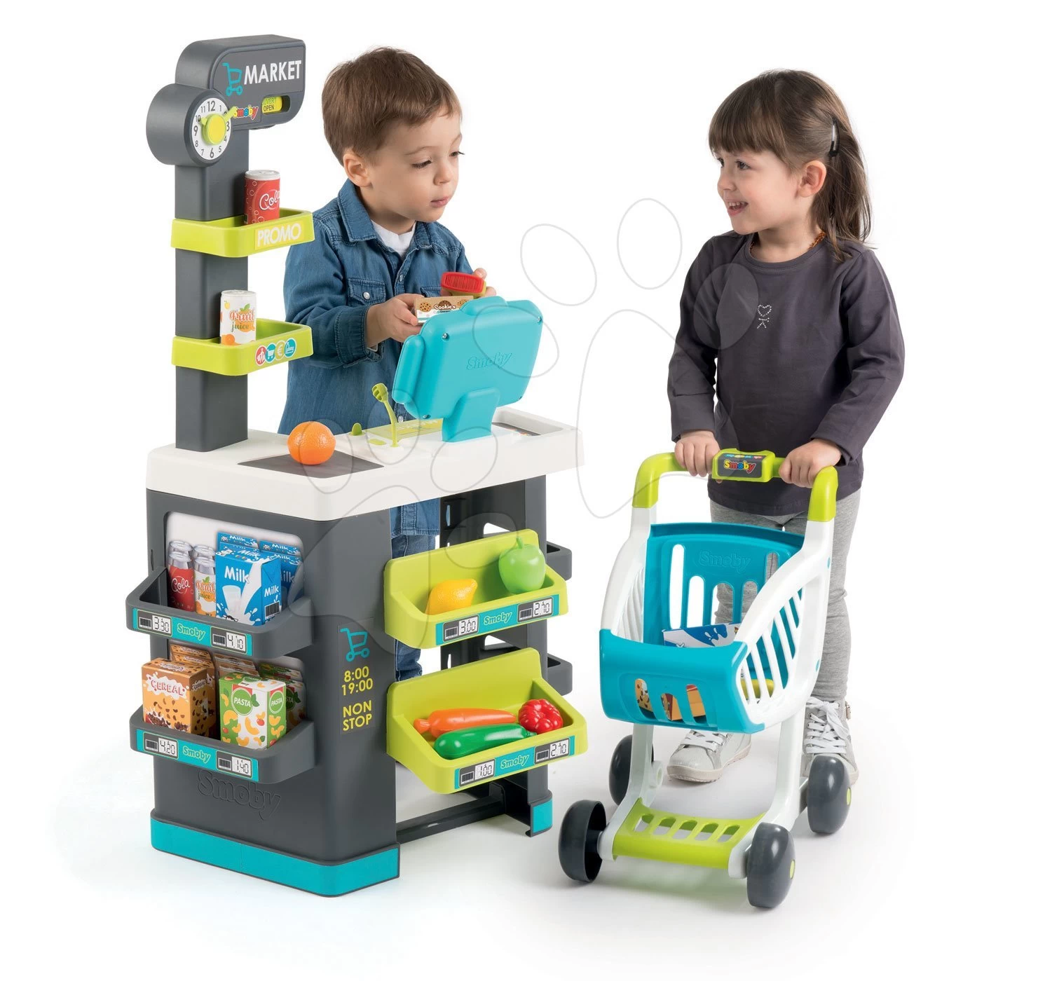 Set Lebensmittelgeschäft Market Smoby Und Eis Mit Waffel Als Geschenk – Bild 6