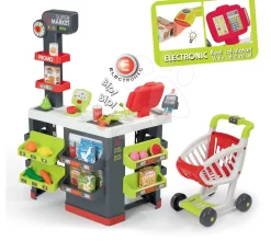 Set Shop Mit Wagen Supermarket Smoby Und Simulator V8 Driver Elektronisch