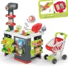 Set Shop Mit Wagen Supermarket Smoby Und Eine Werkstatt Black + Decker Mit Einer Mechanischen Bohrmaschine