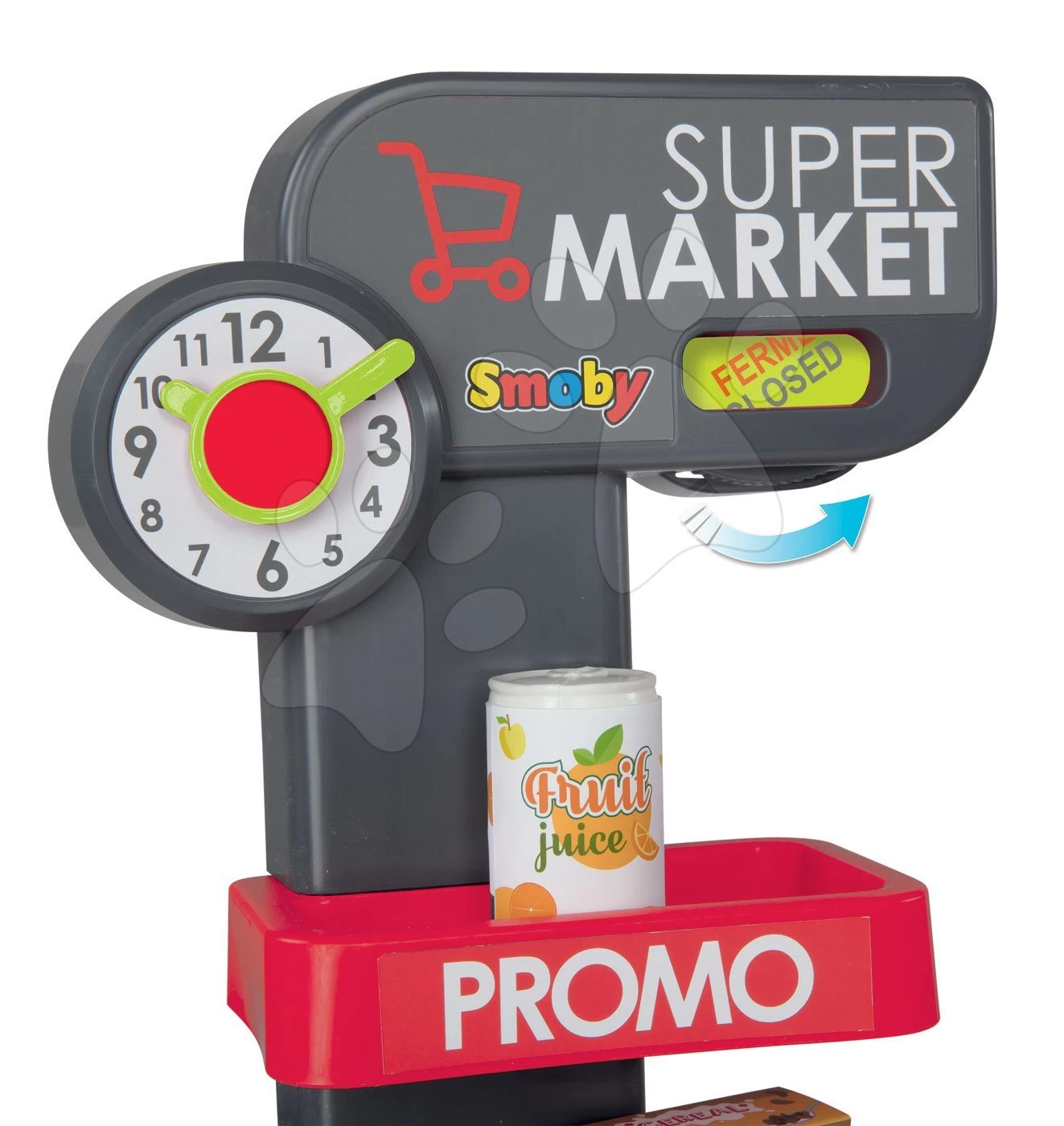 Set Laden Supermarket Smoby Mit Elektronischer Kasse Und Küche Cherry Mit Sounds – Bild 6