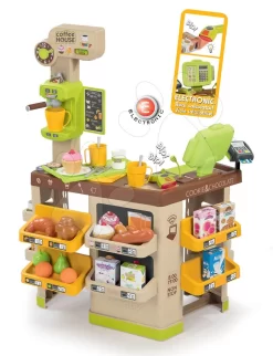 Set Café Mit Espresso-Kaffeemaschine Coffee House Smoby Und Küche Tefal Studio XL Bubble Electronic Und Hamburger McDonald