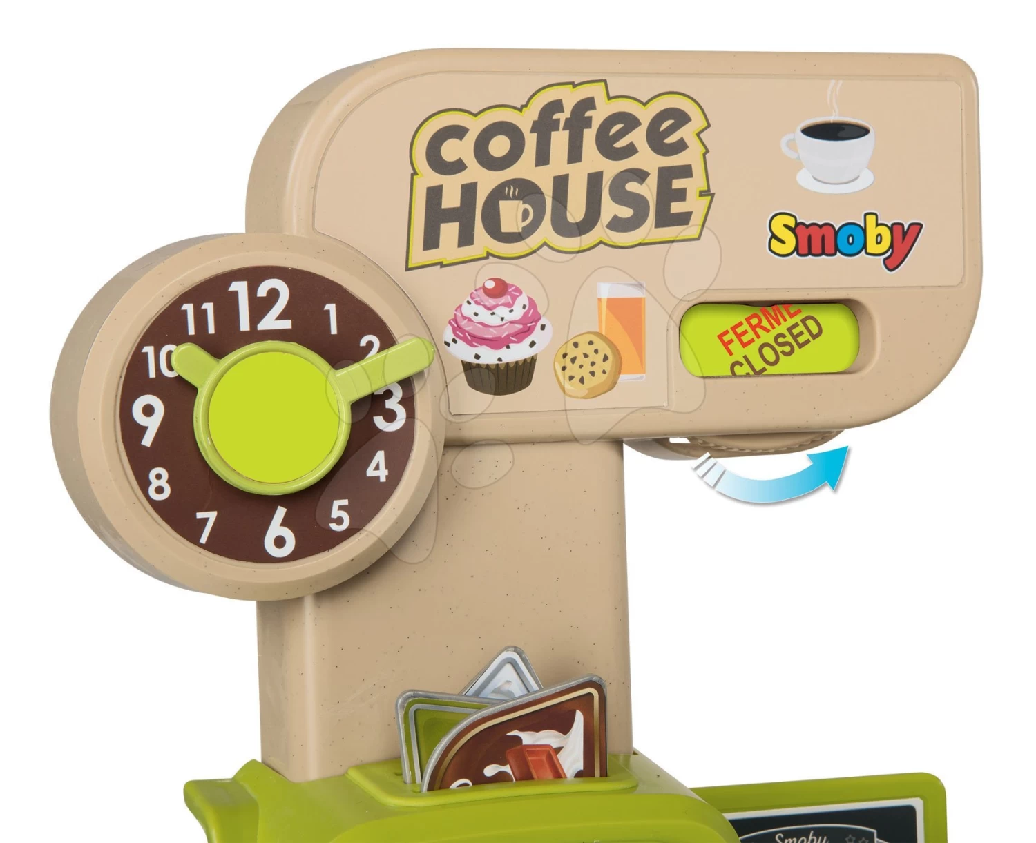 Set Café Mit Espresso-Kaffeemaschine Coffee House Smoby Und Ein Holzbrett Tableau Bois Magnetisch – Bild 6