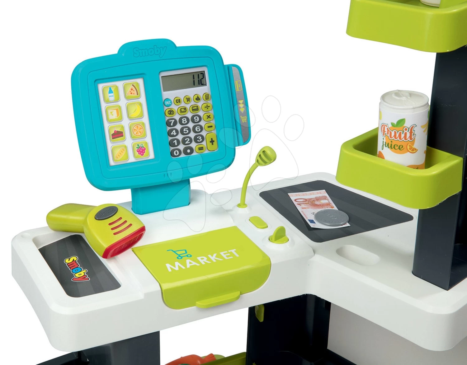 Set Shop Mit Kühlbox Fresh City Market Smoby Mit Elektronischer Registrierkasse Und Eine Küche Mit Fließendem Wasser Tefal Evolutive Wachsend – Bild 10