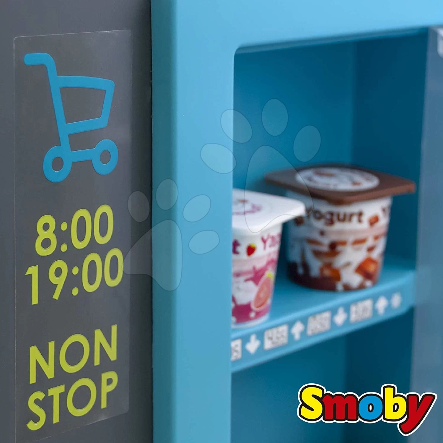 Set Shop Mit Kühlbox Fresh City Market Smoby Mit Elektronischer Registrierkasse Und Eine Küche Mit Fließendem Wasser Tefal Evolutive Wachsend – Bild 14