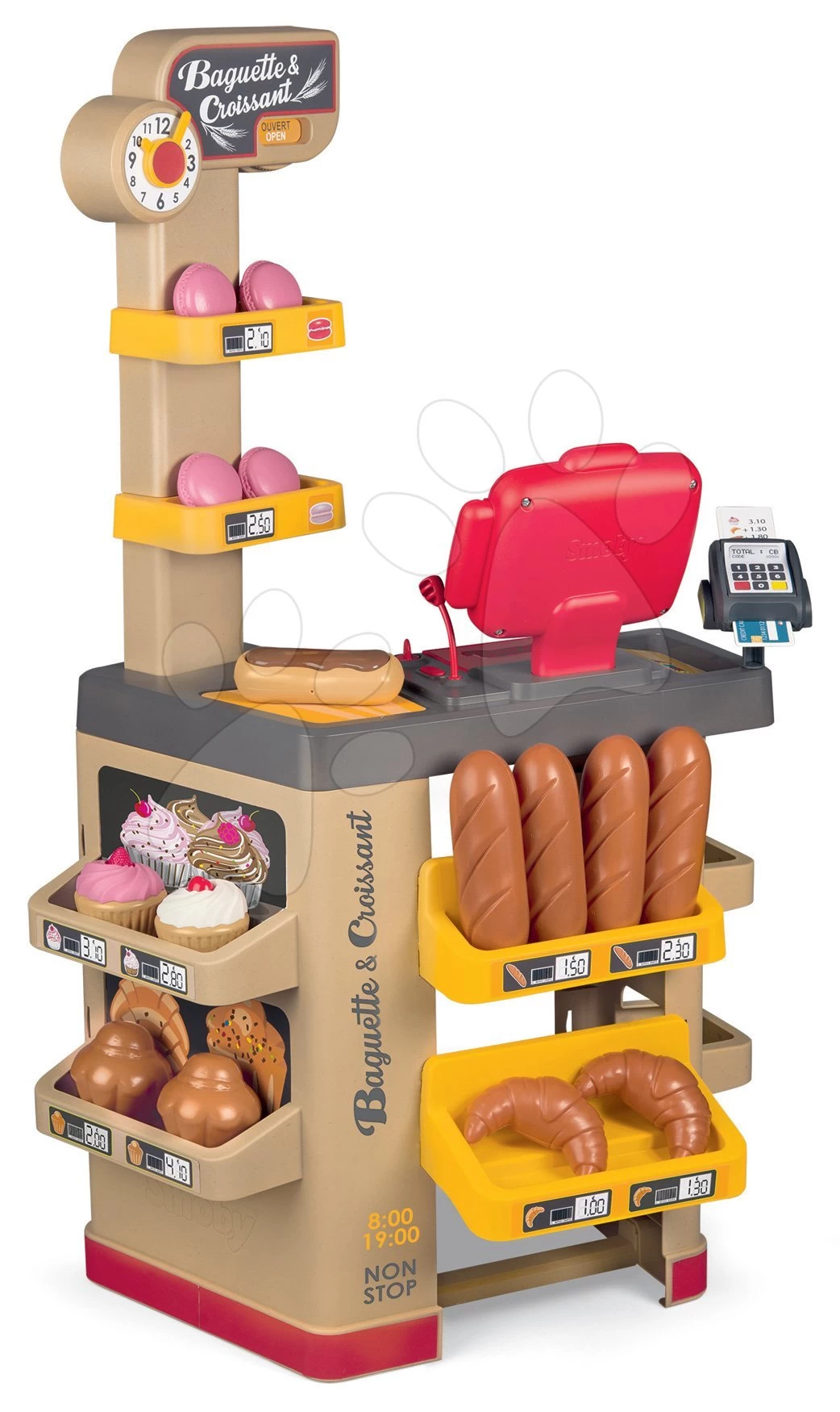 Set Bäckerei Mit Kuchen Baguette & Croissant Bäckerei Smoby Mit Elektronischer Registrierkasse Und Black&Decker Elektronikwerkstatt Mit Bohrmaschine