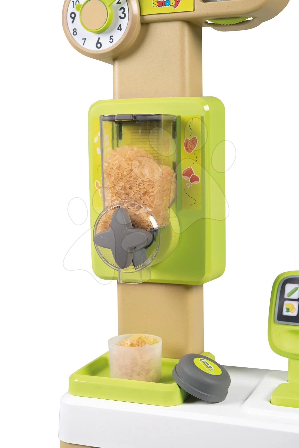 Set-Shop Obst-Gemüse Bio-Frischmarkt Smoby Mit Spielküche Food Corner Restaurant Mit Hamburger – Bild 17