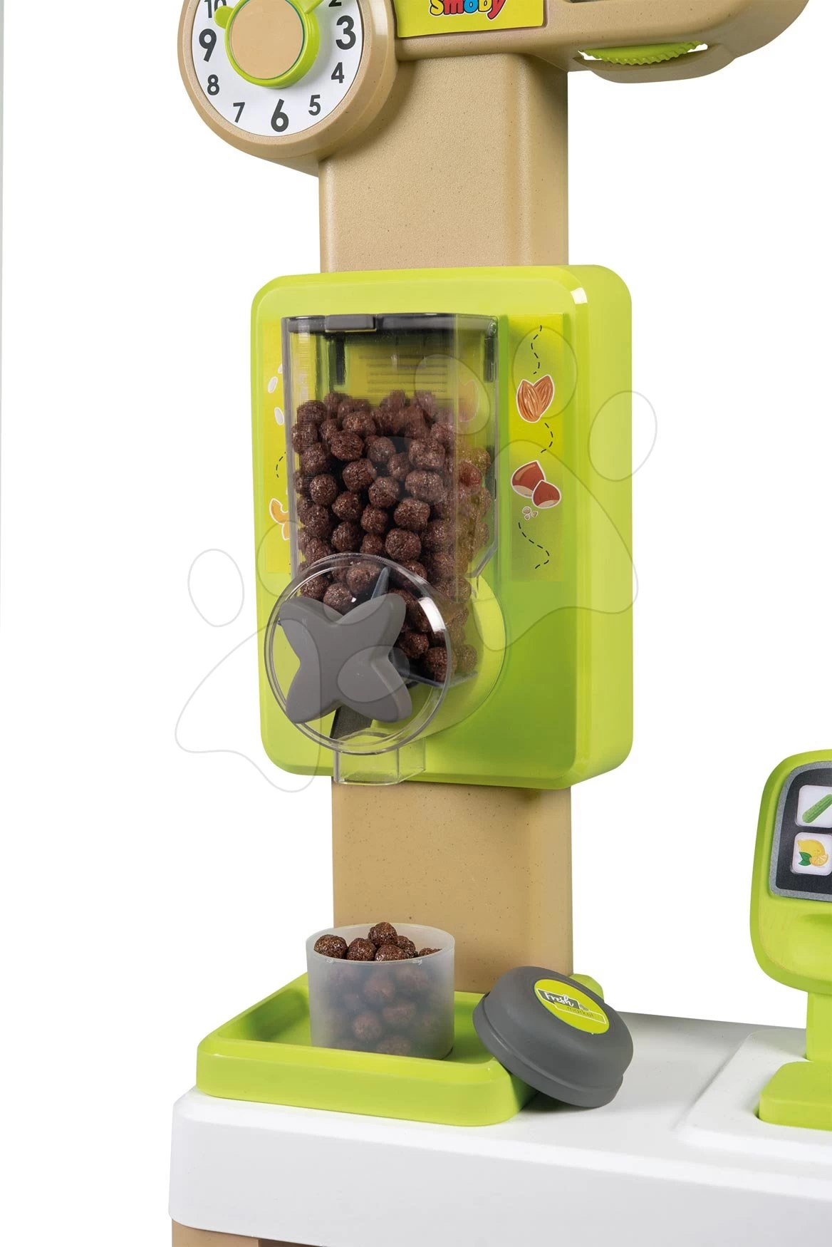 Obst- Und Gemüseladen Organic Fresh Market Smoby Mit Getreidespender Und Elektronischem Scanner Mit 43 Zubehör – Bild 13