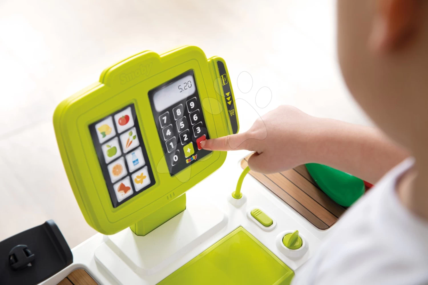 Obst- Und Gemüseladen Organic Fresh Market Smoby Mit Getreidespender Und Elektronischem Scanner Mit 43 Zubehör – Bild 19