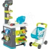 Set Reinigungswagen Mit Elektronischem Staubsauger Cleaning Trolley Vacuum Cleaner Smoby Und Ein Lebensmittelgeschäft Und Eine Elektronische Registrierkasse SM330316-9