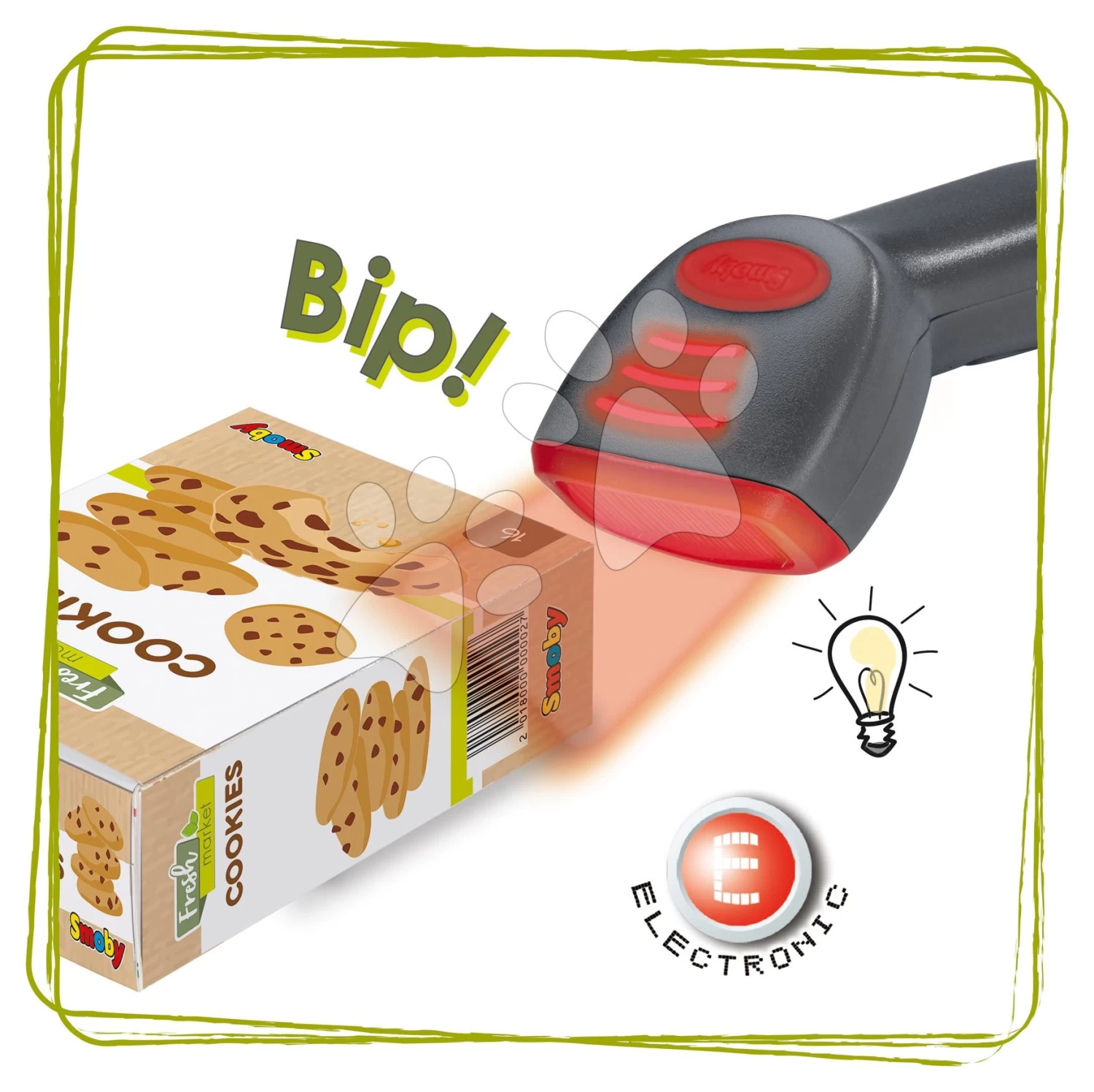 Set Laden Bio Obst Gemüse Organic Fresh Market Smoby Und Ein Magnetischer Schreibtisch Zum Schreiben Und Zeichnen SM350233-8 – Bild 9