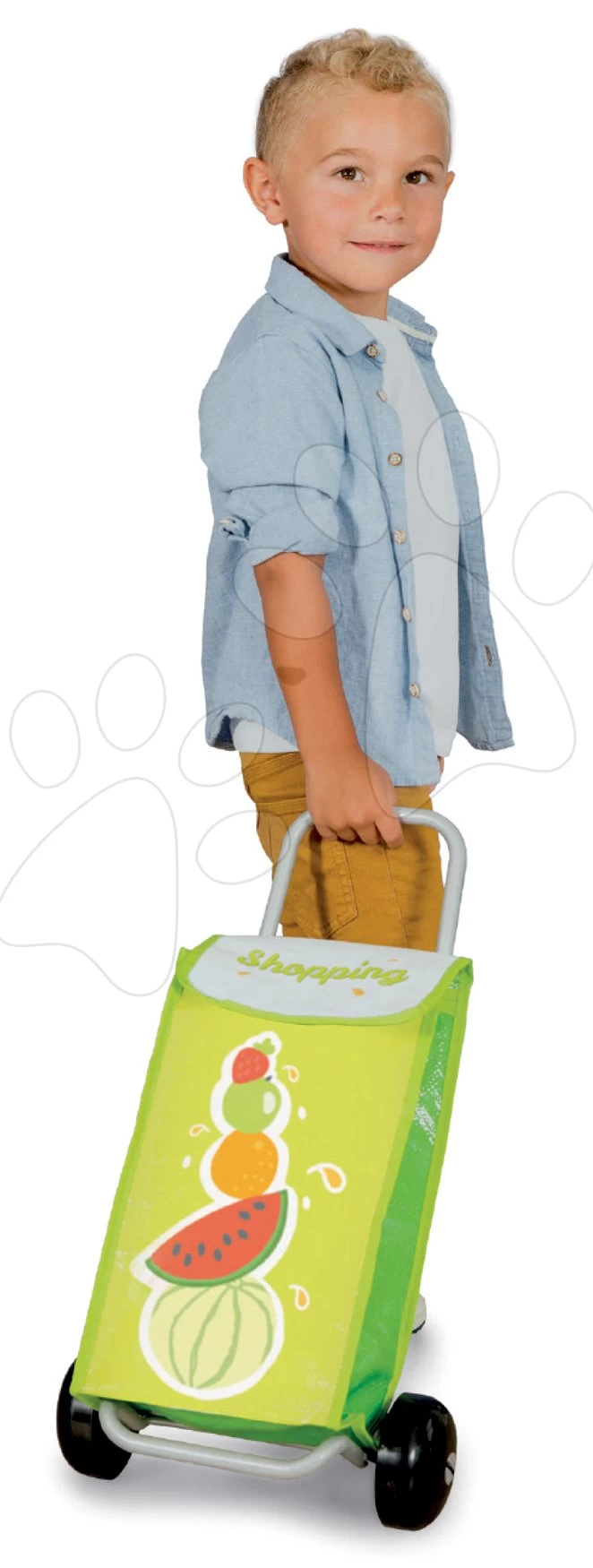 Set-Shop Obst-Gemüse Bio-Frischmarkt Smoby Mit Einkaufstasche Und Einkaufswagen – Bild 8