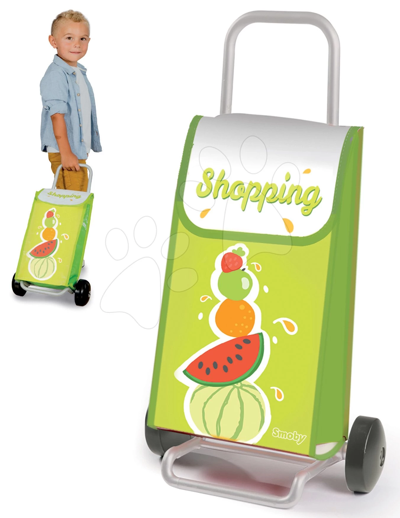 Set-Shop Obst-Gemüse Bio-Frischmarkt Smoby Mit Einkaufstasche Und Einkaufswagen – Bild 14