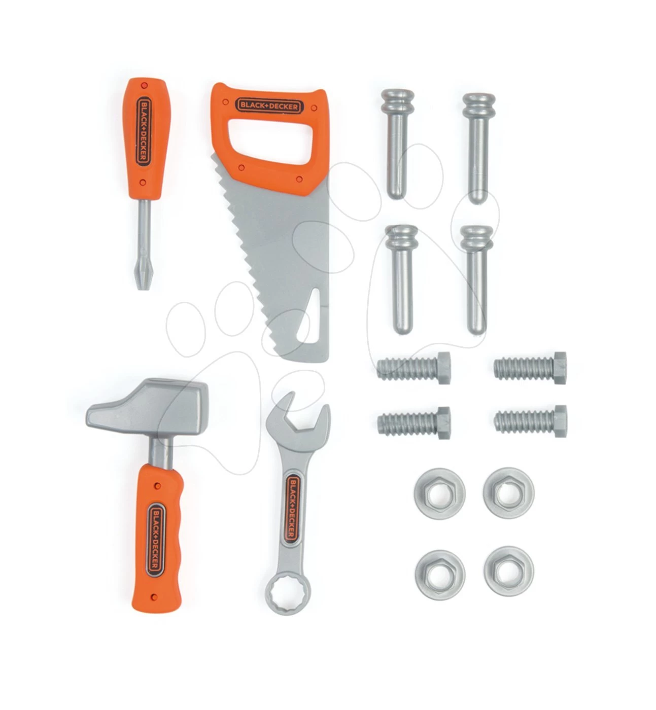 Werkzeugtasche Black & Decker Smoby Hammer Säge Schraubendreher Und Schraubenschlüssel Mit Zubehör