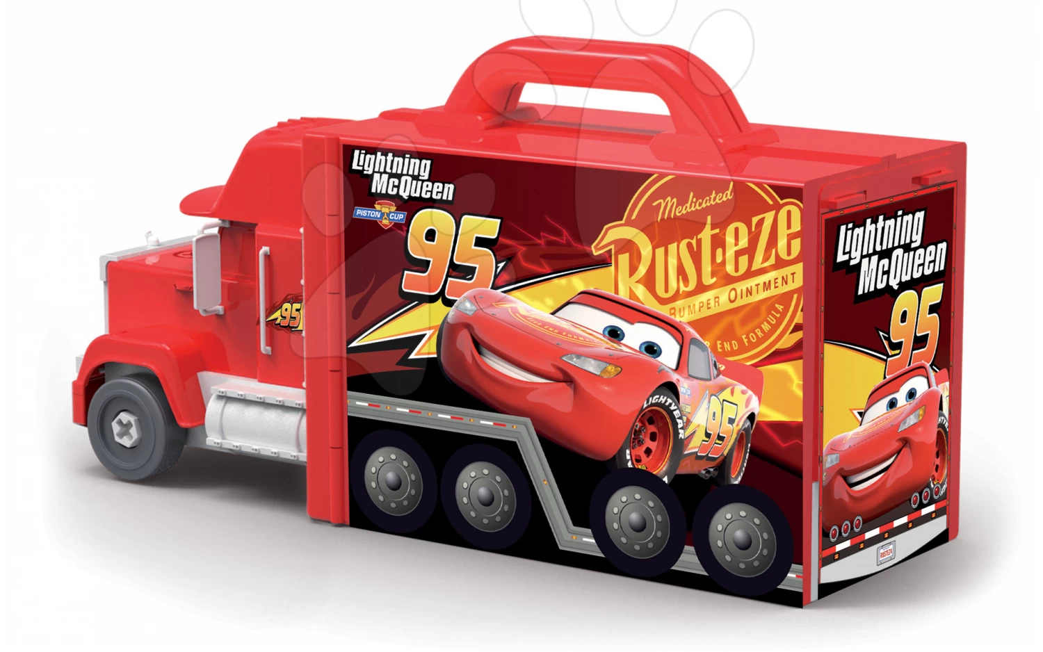 Set Reinigungswagen Mit Elektronischem Staubsauger Vacuum Cleaner Smoby Und Wagen Mit Werkzeugen Und LKW Mack Truck Simulator Cars â Bild 14