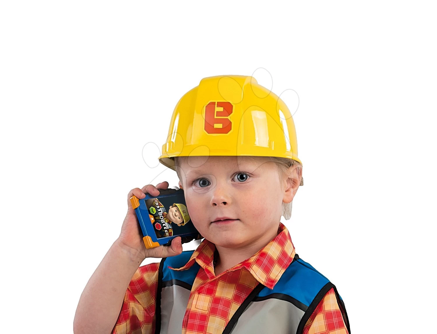 Lader Power BIG Arbeitsmaschine Länge 47 Cm + Transporter Und Bagger Mit Helm, Länge 41 Cm Ab 24 Monate – Bild 6