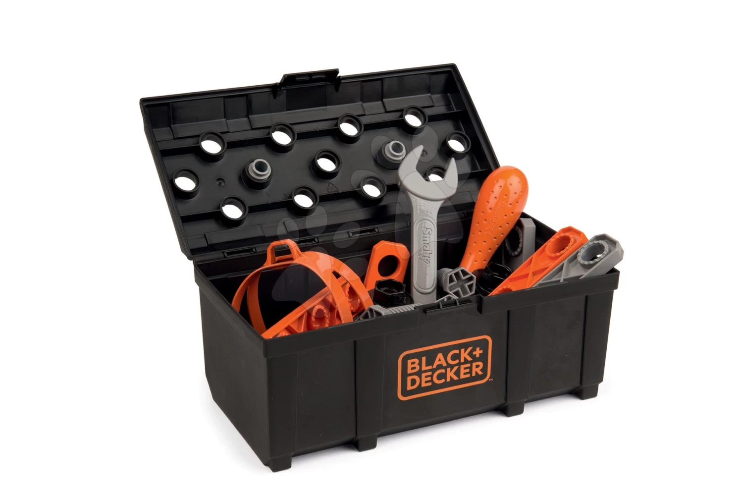 Set Reinigungswagen Mit Elektronischem Staubsauger Cleaning Trolley Vacuum Cleaner Smoby Und Ein LKW Mit Einem Arbeitskoffer Und Einer Elektronischen Bohrmaschine SM330316-12 â Bild 12