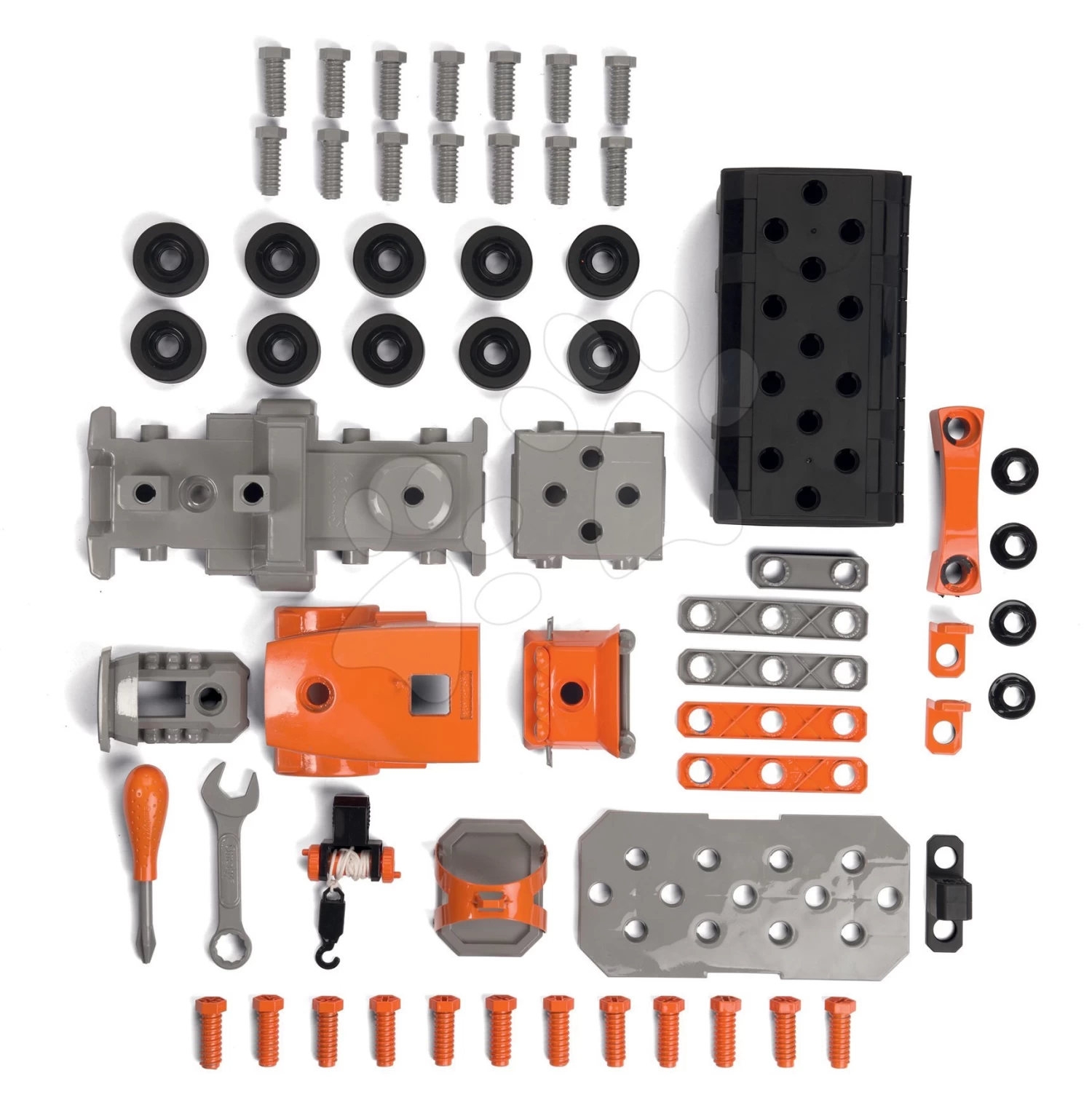 Set Reinigungswagen Mit Elektronischem Staubsauger Cleaning Trolley Vacuum Cleaner Smoby Und Ein LKW Mit Einem Arbeitskoffer Und Einer Elektronischen Bohrmaschine SM330316-12 â Bild 2