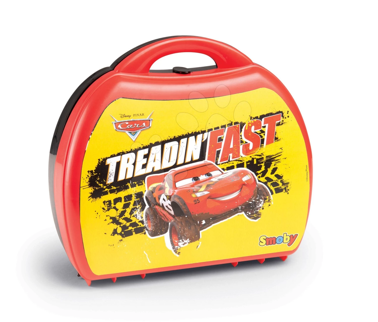 Set Simulator V8 Driver Smoby Elektronisch, Mit Ton Und Licht Und Autoservice Mit Werkzeug Und Auto McQueen – Bild 4