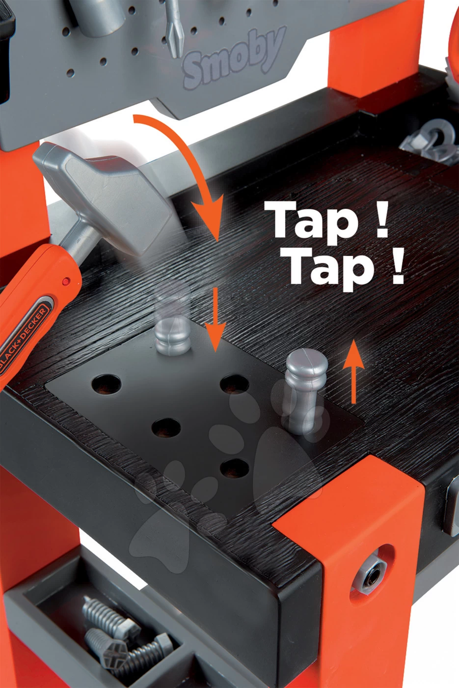 Kinderwerkstatt Black+Decker Smoby Mit 79 Teiligem Zubehör