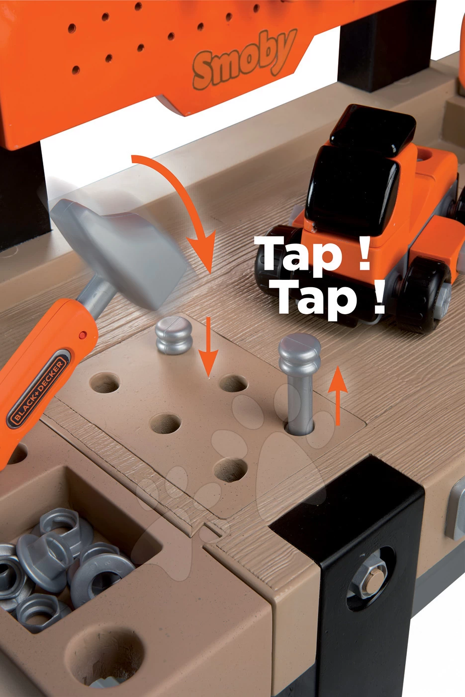 Werkstattset Black + Decker Smoby Mit Bohrer Und Balance-Rutscher â Bild 3