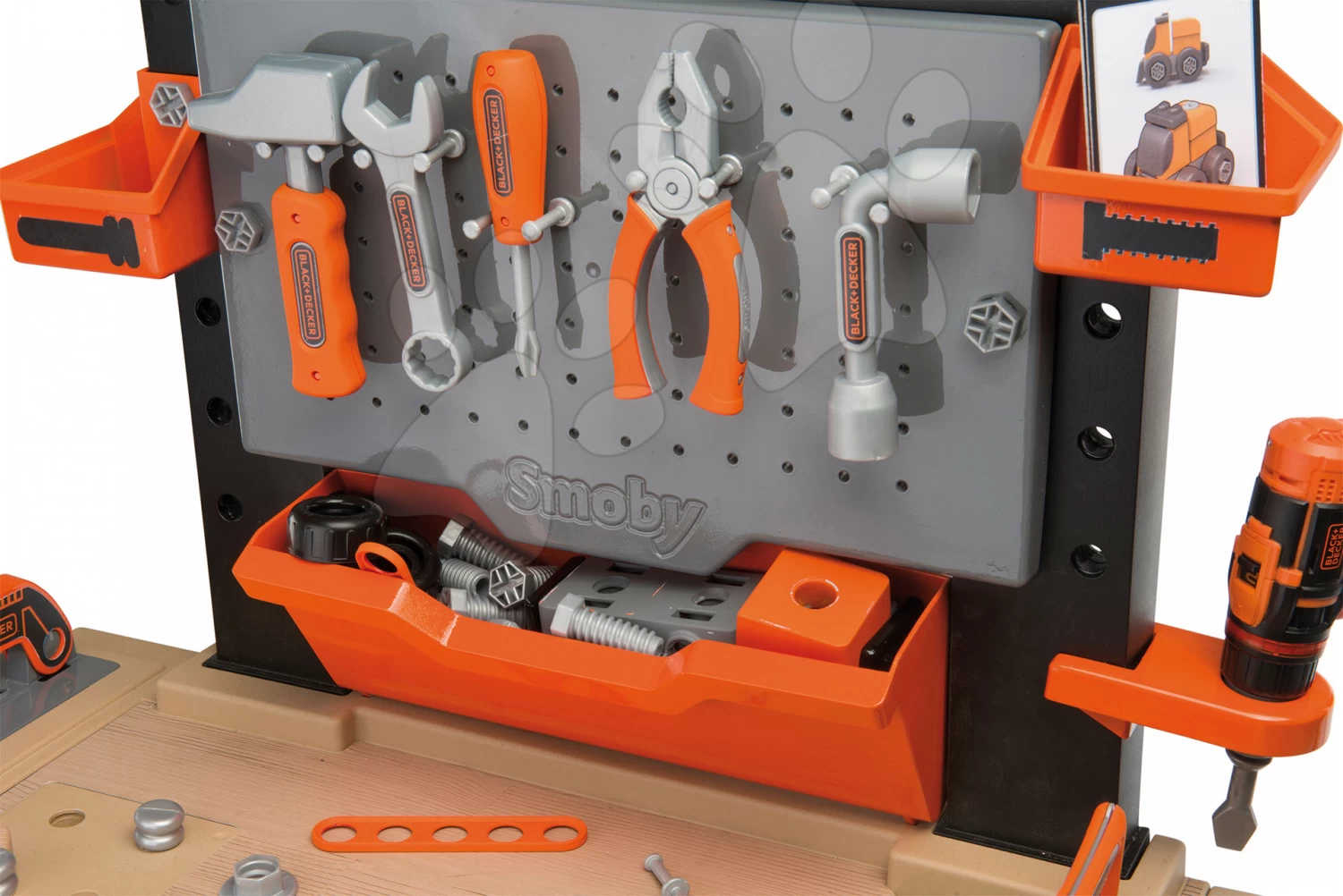 Werkstattset Black+Decker Smoby Elektronisch Und Medizinischer Wagen Medical â Bild 5