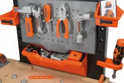 Werkstattset Black+Decker Smoby Elektronisch Und Reinigungswagen Mit Elektrostaubsauger