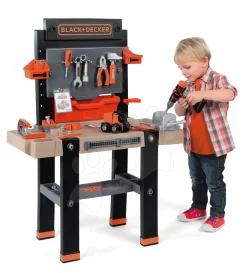 Werkstattset Black+Decker Smoby Elektronisch Und Reinigungsset 3in1