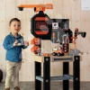 Arbeitstisch Mit Funktionsfähigem Kran Black&Decker Bricolo Builder Smoby Mit Baukasten - Auto Und Bohrmaschine Und 94 Zubehörteilen 117 Cm Hoch