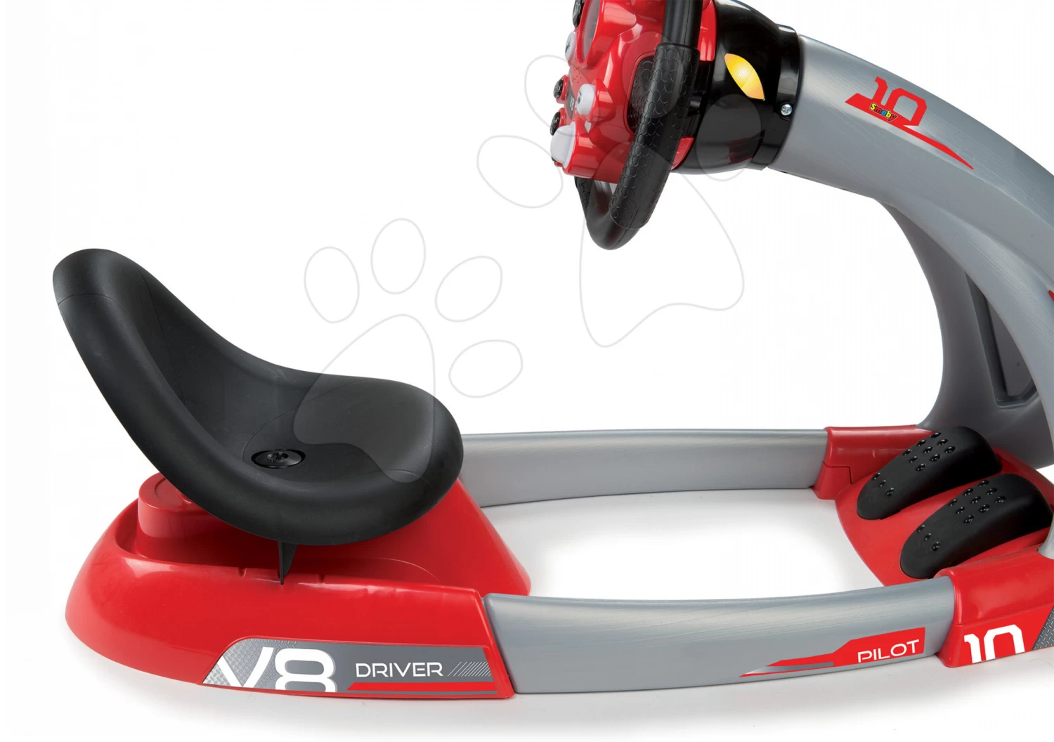 Set Simulator V8 Driver Smoby Elektronisch, Mit Ton Und Licht Und Black & Decker Arbeitswerkzeugen In Einer Tasche – Bild 3