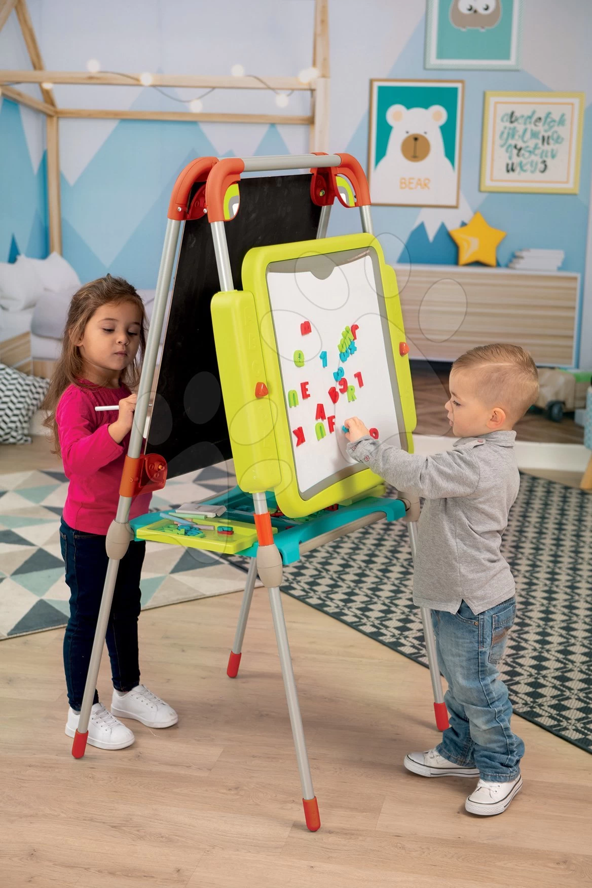 Werkstattset Black + Decker Smoby Mit Bohrer Und Magnetischer Doppelseitiger Tafel Verstellbar Mit Schrank â Bild 20