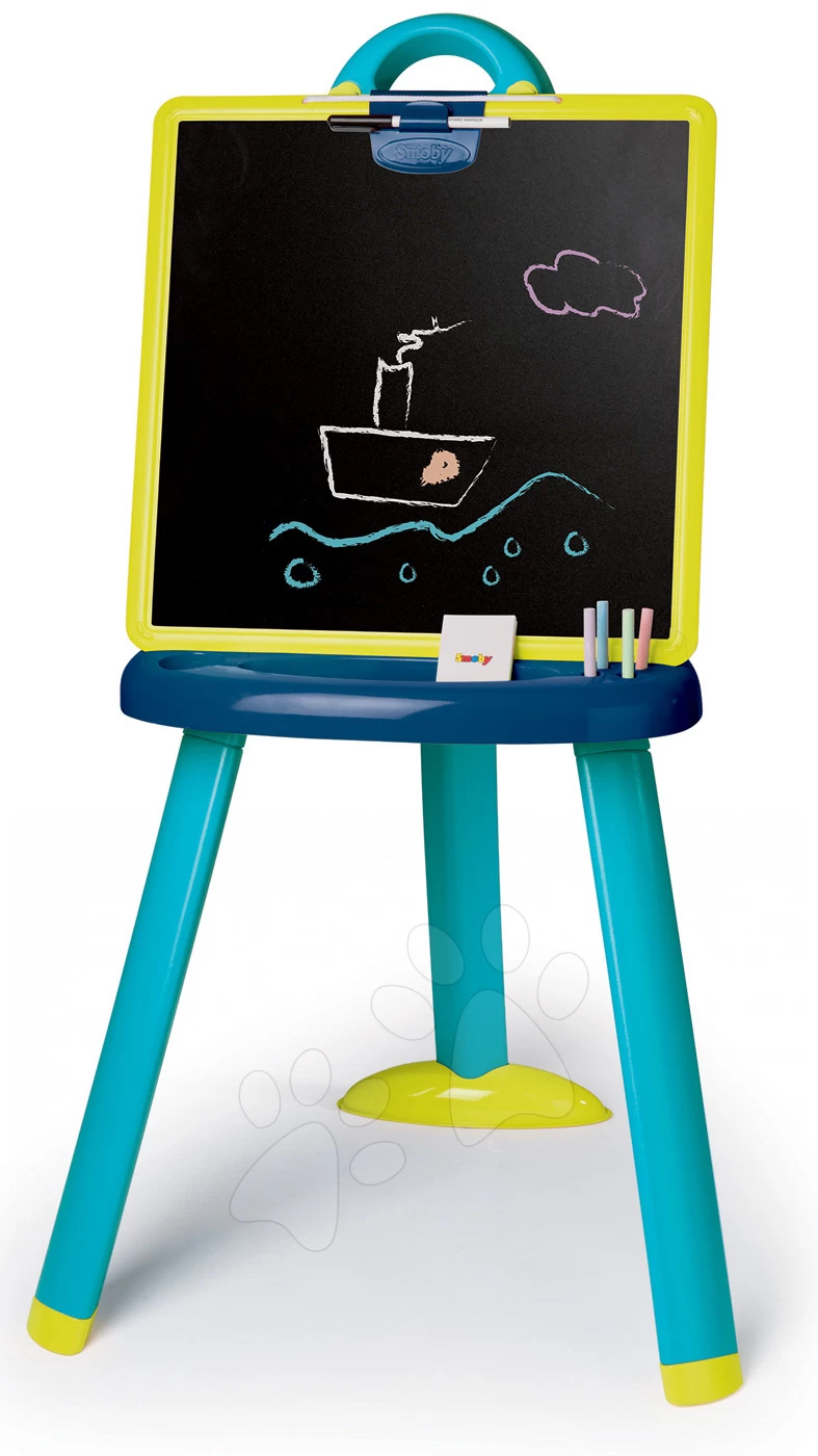 Set Reinigungswagen Smoby Mit Elektronischem Staubsauger Rowenta Und Ein Zeichenbrett Mit 72 Magneten â Bild 6