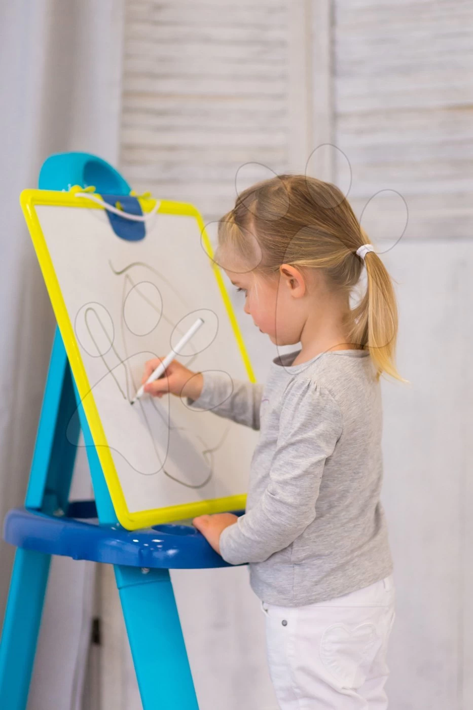 Set Reinigungswagen Smoby Mit Elektronischem Staubsauger Rowenta Und Ein Zeichenbrett Mit 72 Magneten â Bild 7