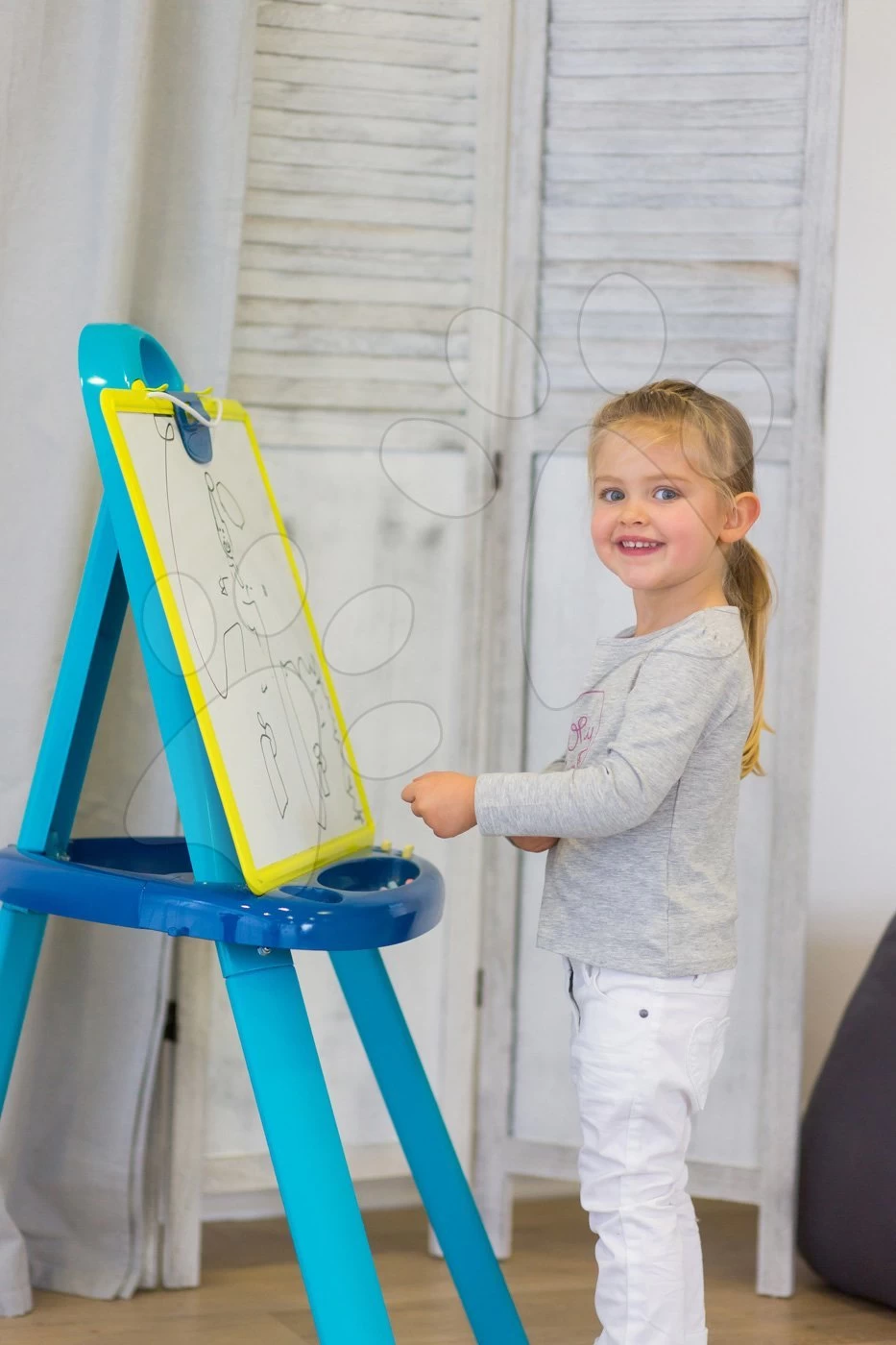 Set Reinigungswagen Smoby Mit Elektronischem Staubsauger Rowenta Und Ein Zeichenbrett Mit 72 Magneten â Bild 20