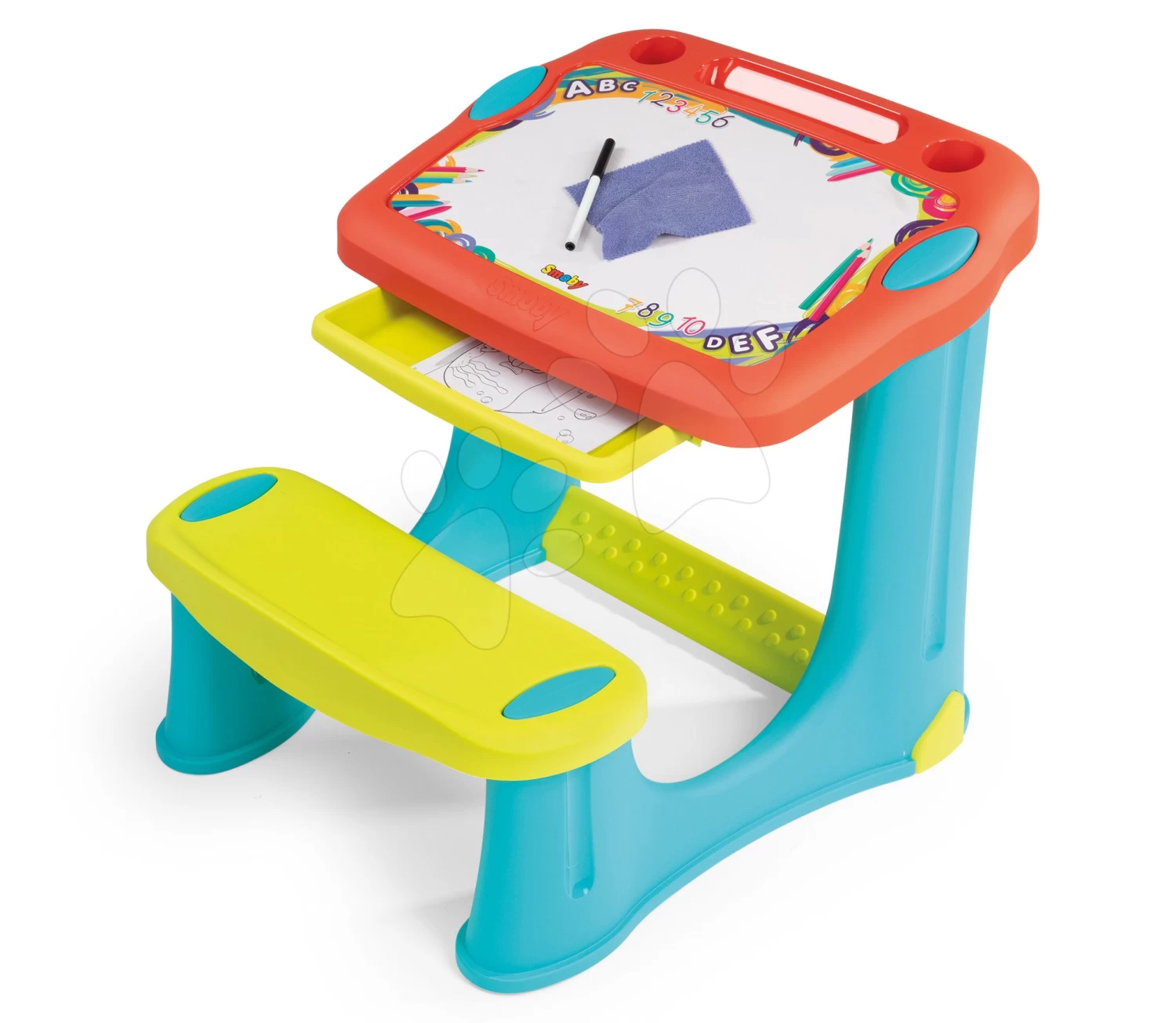 Set Arzttheke Baby Care Center Smoby Mit Einer Bank Zum Malen Mit Malbüchern – Bild 3