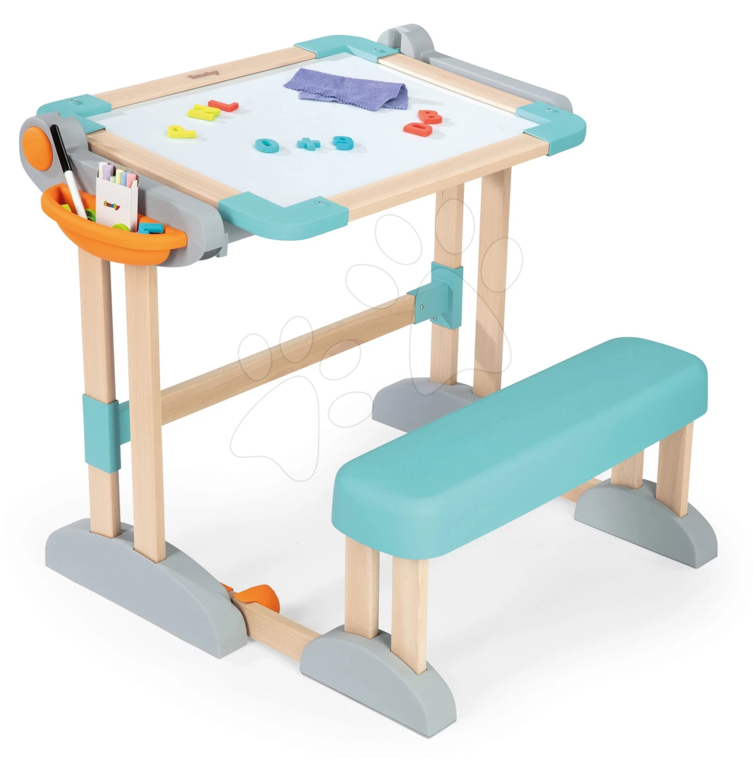 Set Café Mit Espresso-Kaffeemaschine Coffee House Smoby Und Eine Holzbank Modulo Space 2in1 – Bild 20