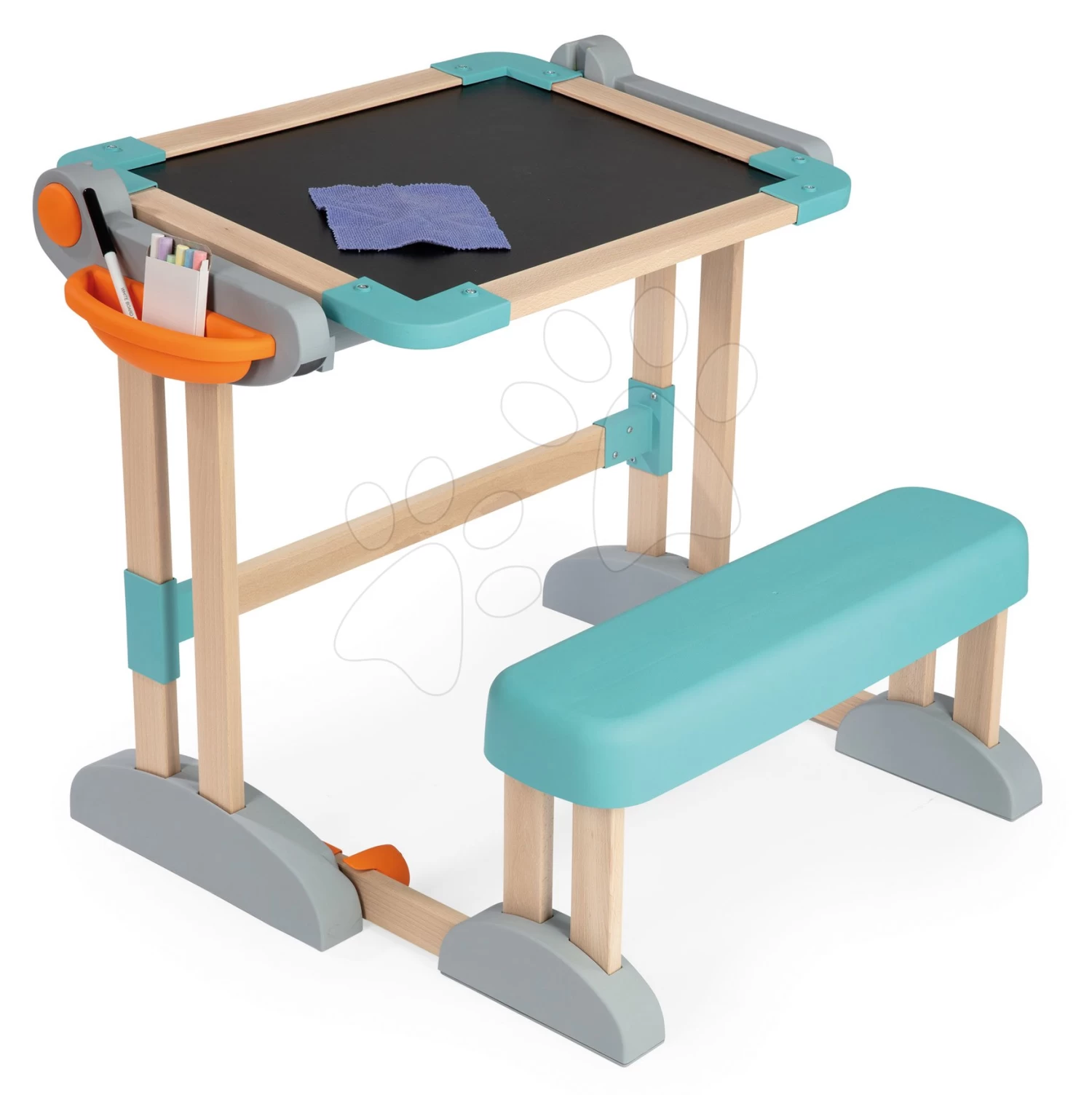 Set Café Mit Espresso-Kaffeemaschine Coffee House Smoby Und Eine Holzbank Modulo Space 2in1 – Bild 8