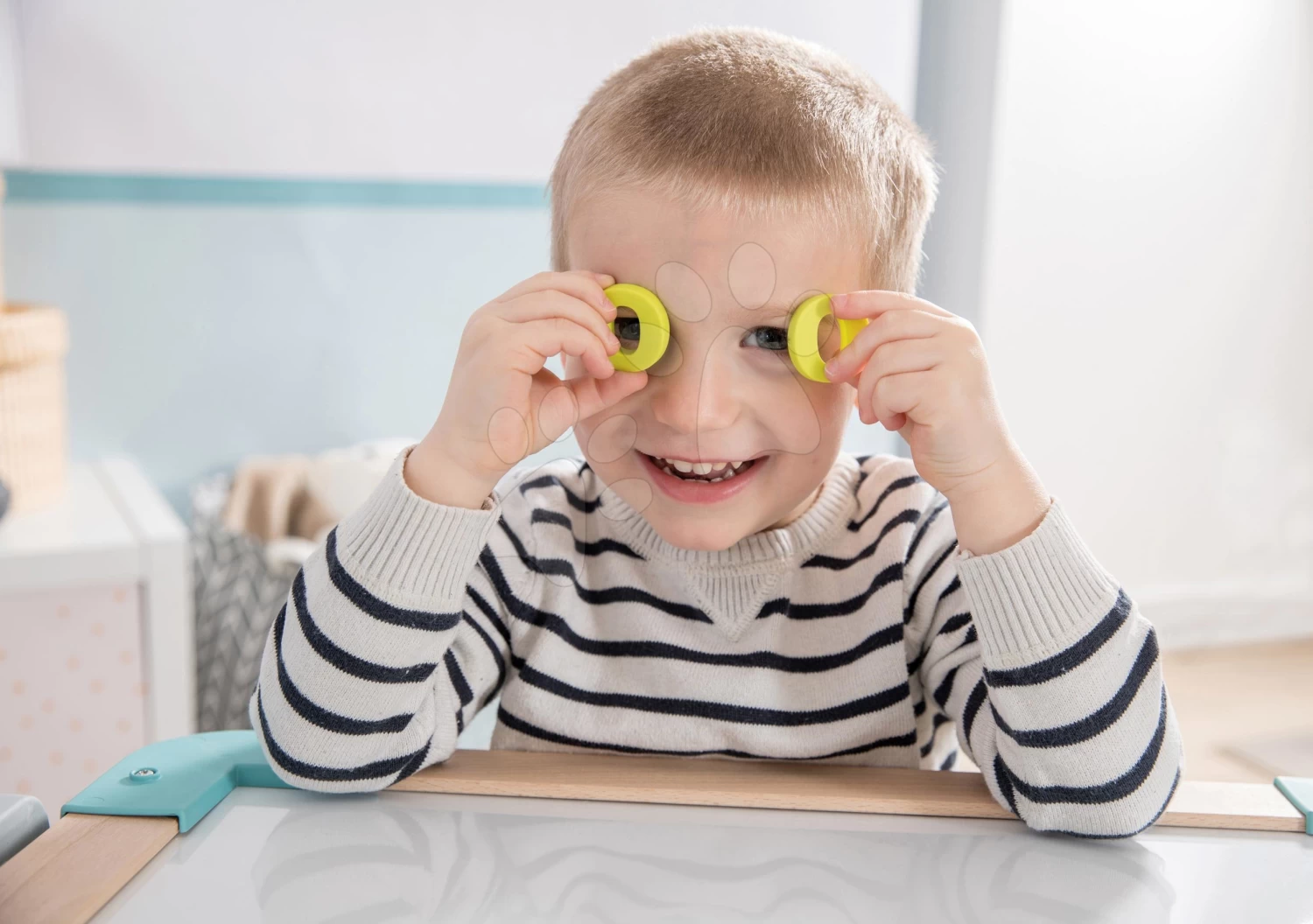 Set Laden Bio Obst Gemüse Organic Fresh Market Smoby Und Ein Magnetischer Schreibtisch Zum Schreiben Und Zeichnen SM350233-8 – Bild 17