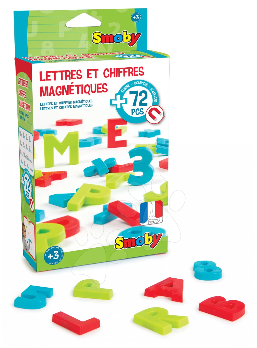 Set Reinigungswagen Smoby Mit Elektronischem Staubsauger Rowenta Und Ein Zeichenbrett Mit 72 Magneten â Bild 4